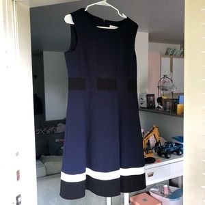 EUC Calvin Klein Blue Sheath Dress, Sz. 14